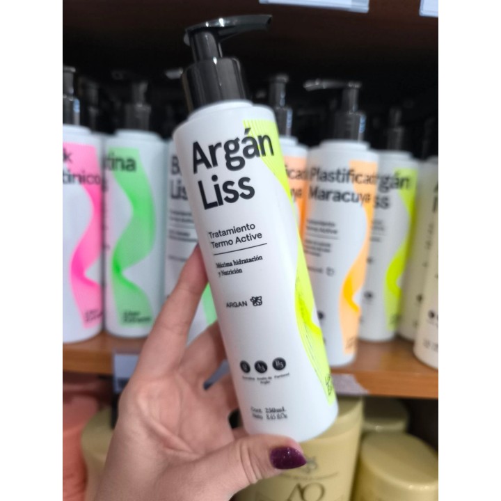 Tratamiento Termo Active Argan Liss x 250 ml. Ossonno