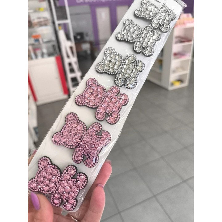 Hebilla de osito con diamantes