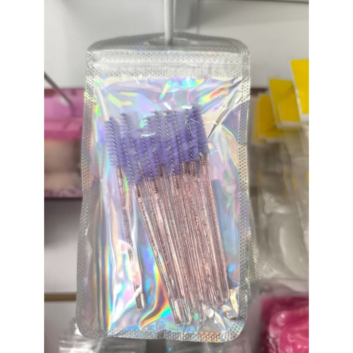 Cepillo para cejas y pestañas espiral x 12
