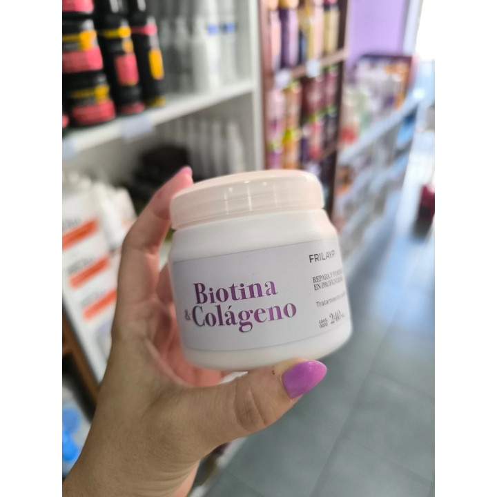 Mascara Biotina y Colageno. Frilayp. 240g
