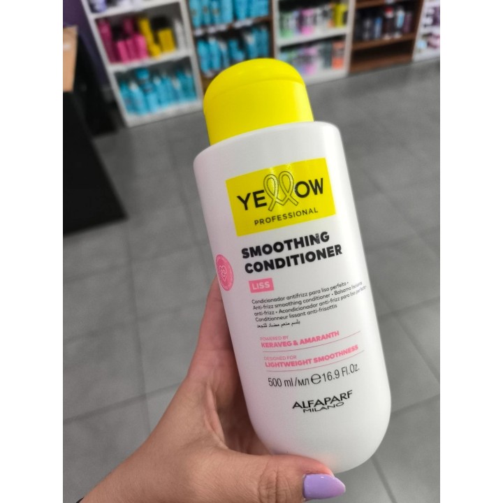 Acondicionador Anti-Frizz para pelo liso Yellow Alfaparf. 500 ml.