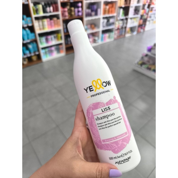 Shampoo Anti-Frizz para pelo liso Yellow Alfaparf. 500 ml.