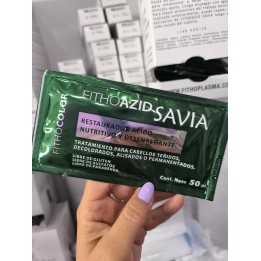 Savia Fithoazid. Tratamiento para cabellos teñodps, decolorados o alisados. Fithocolor. 50 ml