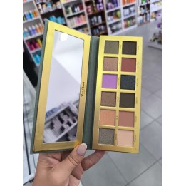Paleta de sombras x 12 colores Uen Shadi. Beverly Hills. Verde