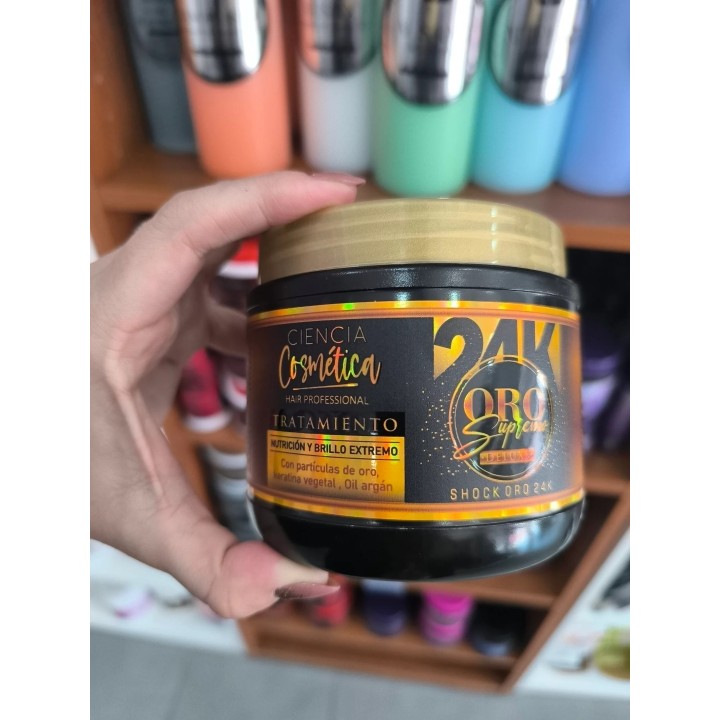 Mascara Oro 24k. Ciencia Cosmetica. 500 grs.