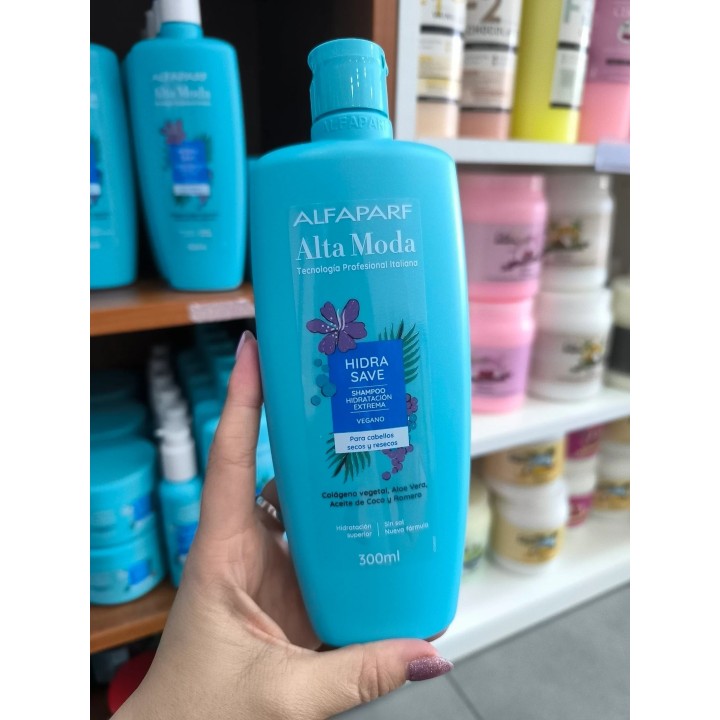 Shampoo Hidra Save. Hidratacion intensa. Para cabellos secos. Alfaparf. 300ml