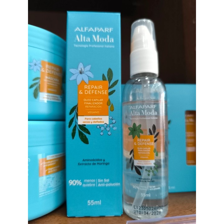 Serum Repair y Defense, para cabellos secos y dañados. Alfaparf. 300ml