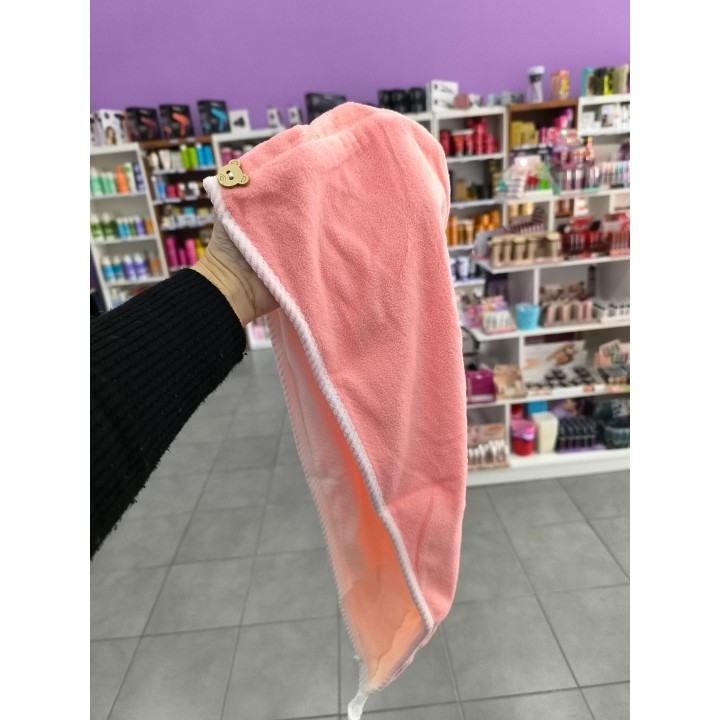 Turbante/gorro para el pelo toalla microfibra.