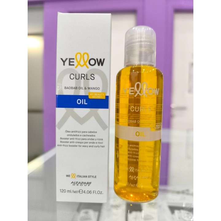 Oleo antifrizz para cabellos ondulados y con rulos. yellow. Alfaparf. 120ml