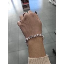 Pulsera Acero Blanco Cadena rolo (apuroloc)