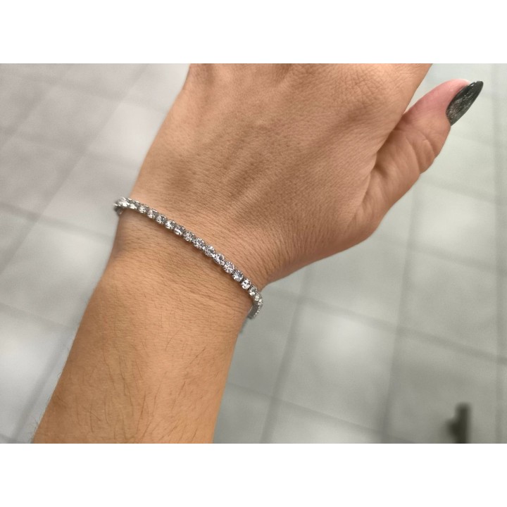 Pulsera Acero Quirurgico con brillo (apudi451)