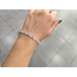 Pulsera Acero Blanco cadena (apuredo2x20)