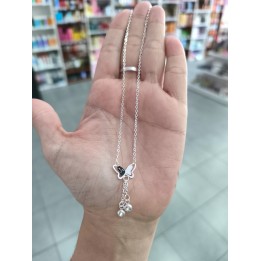 Collar Acero Blanco Mariposa (acadi367)