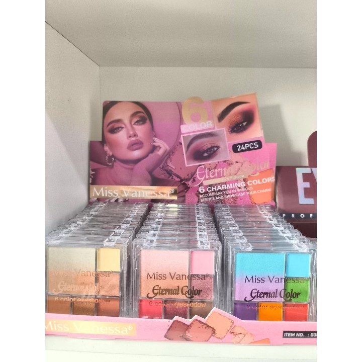 Sombras Eternal Miss Vanessa x 6 colores