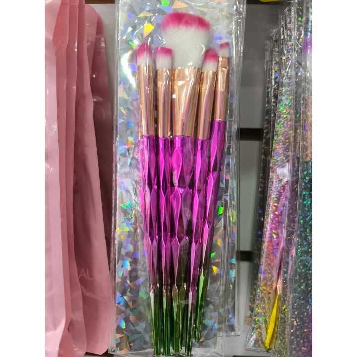 Set de brochas unicornio x 5