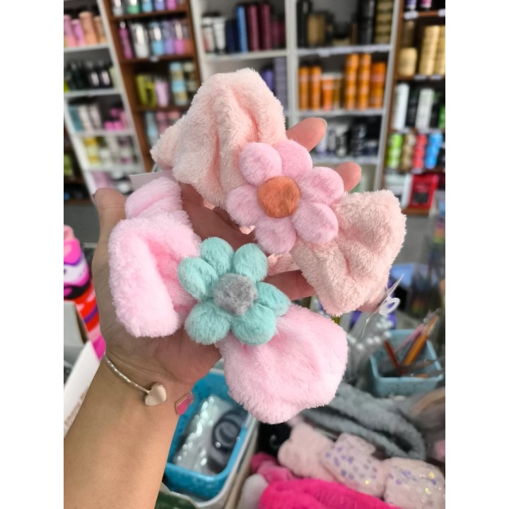 Vincha para skin care pequeña de peluche