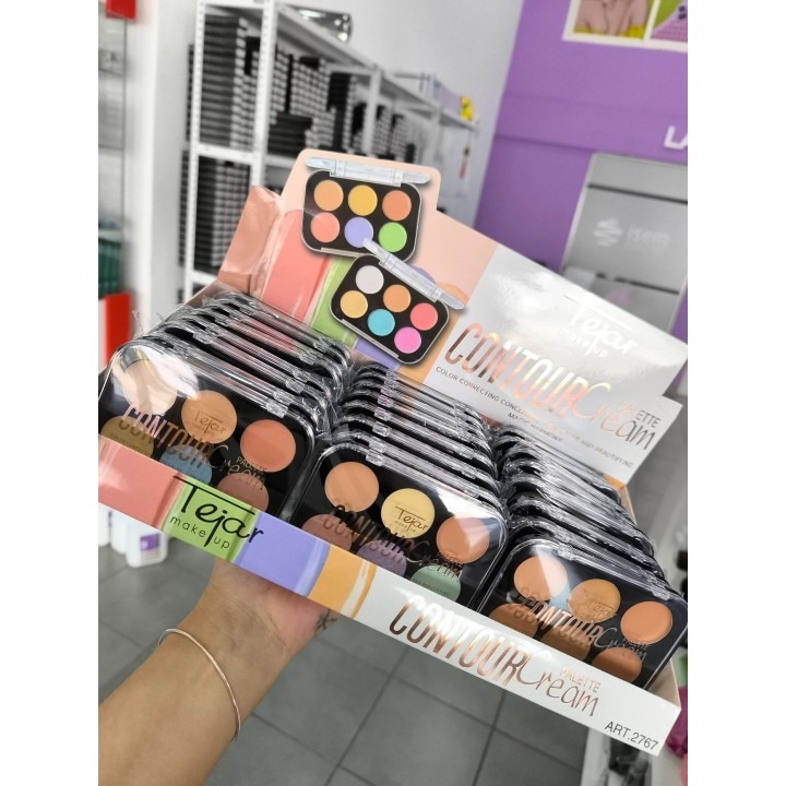 Contorno en crema x 6 colores. Tejar