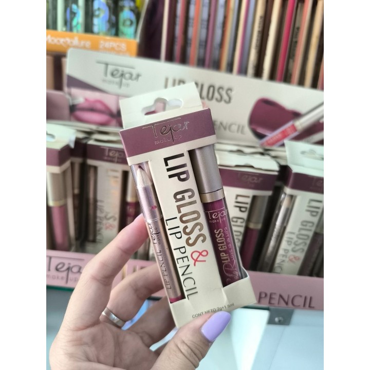 Labial mas Delineador de Labios. Tejar