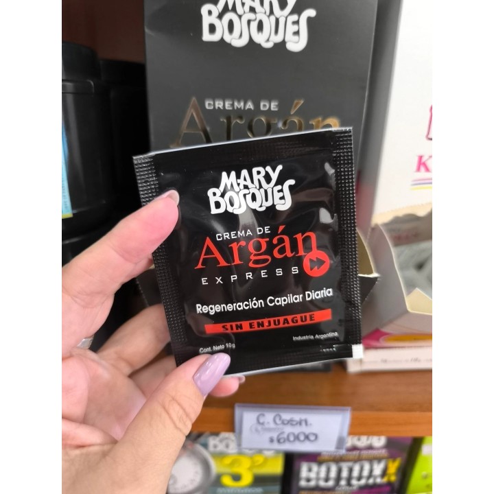 Crema Argan sin enjuague Mary Bosques x 10 grs