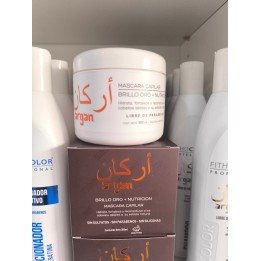 Mascara reparadora Argan Brillo Oro + Nutricion x300ml. Fithocolor