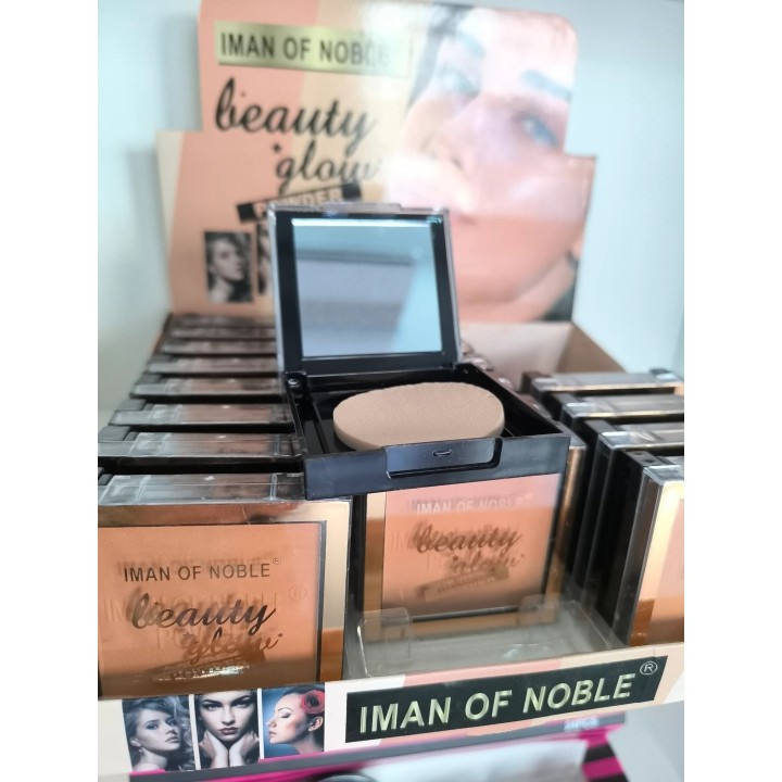 Polvo compacto con esponja y espejo. Iman of noble