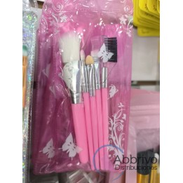 Brochas por 5 unidades rosa