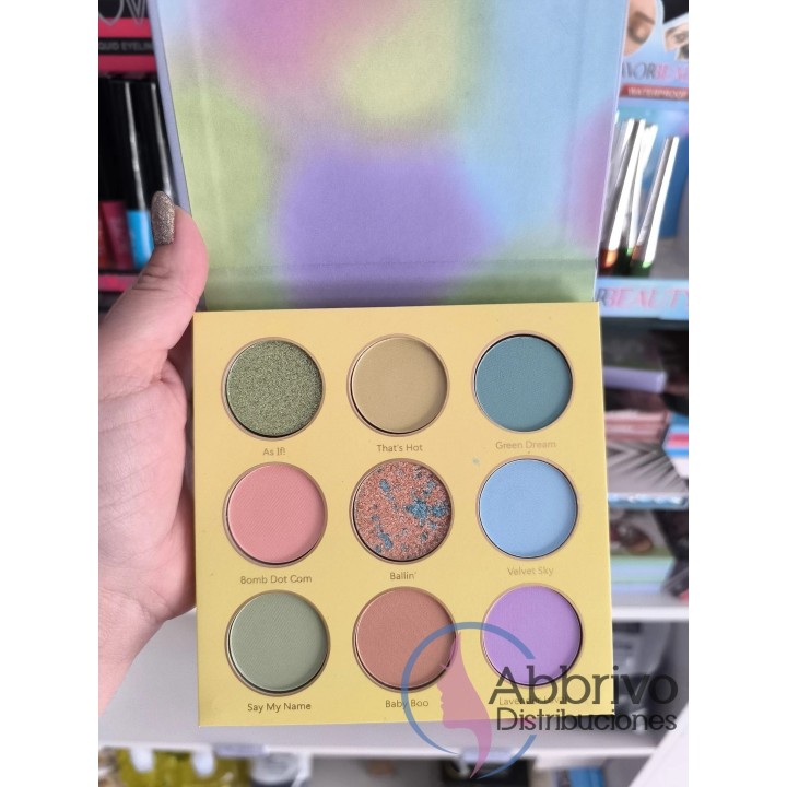 Paleta de sombras x 9 colores Shecllam