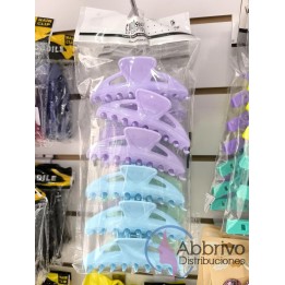 Broches separadores fantasia grandes x 6 unidades. EuroStil. 50098