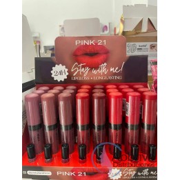 Labial Lip Gloss 24 hs Pink 21