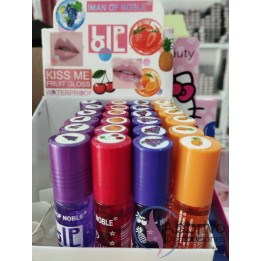 Brillo labial Gloss a bolilla con glitter diferentes aromas