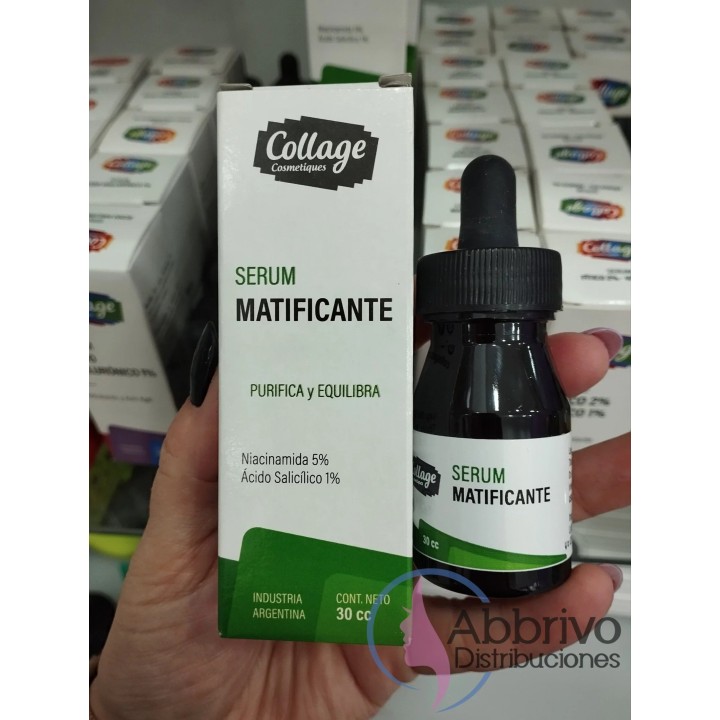 Serum Matificante Seborregulador. Collage. 30 cc