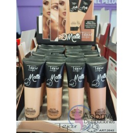 Maquillaje Fluido Matte en pomo Tejar