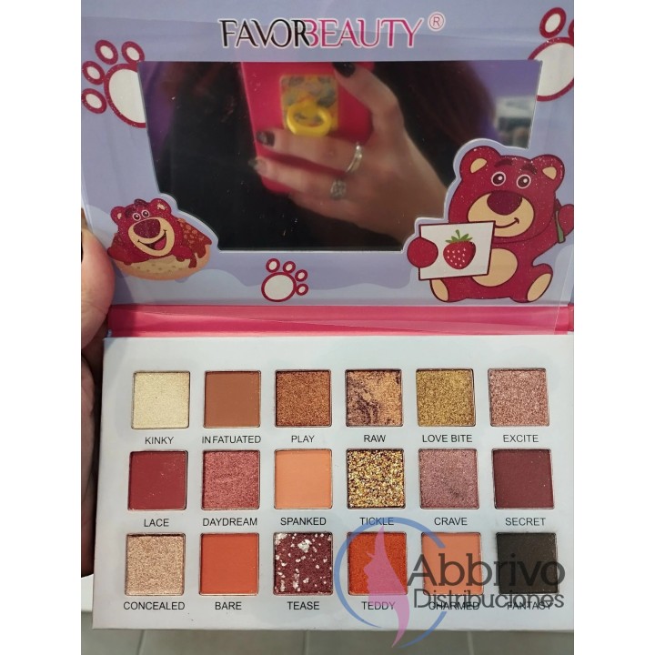 Sombra x 18 Favor Beauty Oso Lotso
