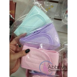 Vinchas de toalla para maquillaje diferentes colores