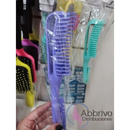 Cepillo desenredante regulable flexible