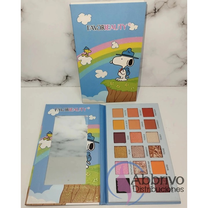 Sombras Snoopy x 18 colores
