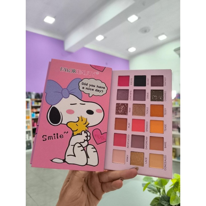 Sombras Snoopy x 18 colores