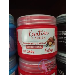 Tratamiento Capilar Keratina y Argan. 240 gramos Frilayp