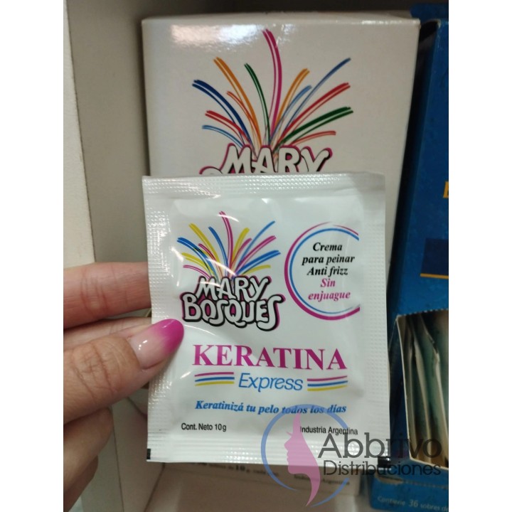 Keratina Express sin enjuague. Mary Bosques. 10 grs.