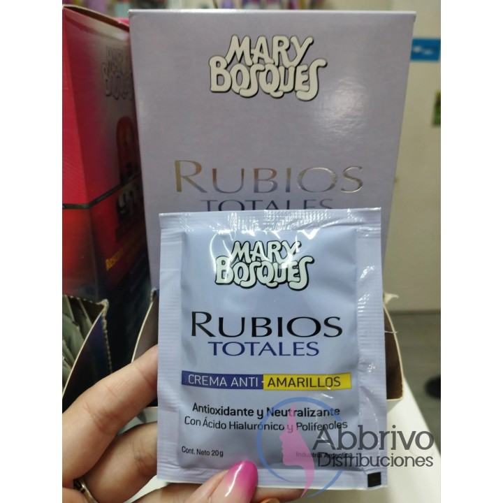 Antiamarillos Rubios Totales. Mary Bosques. 20 grs