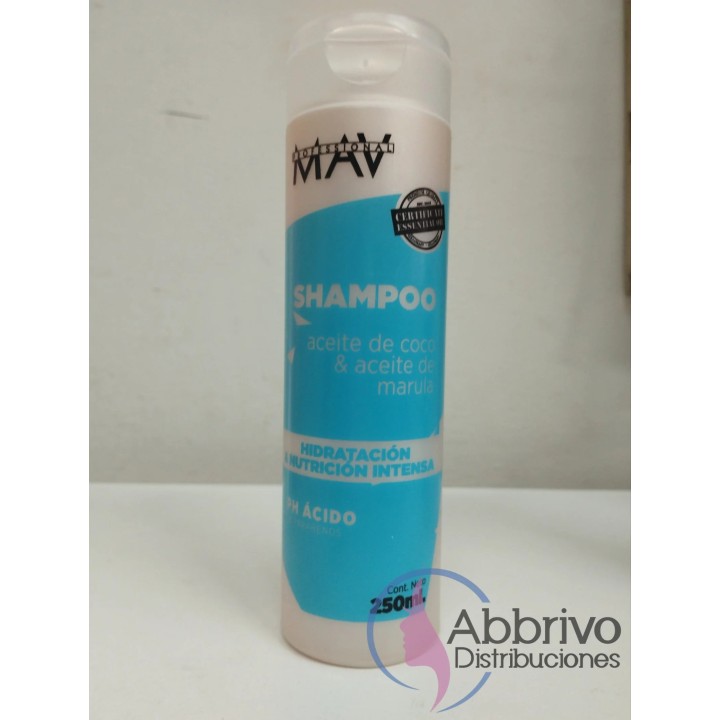 Shampoo de Coco y aceite de Marula. Mav. 250ml