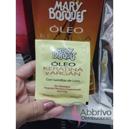 Oleo de Keratina y Argan Mary Bosques. Sobre x 10 g