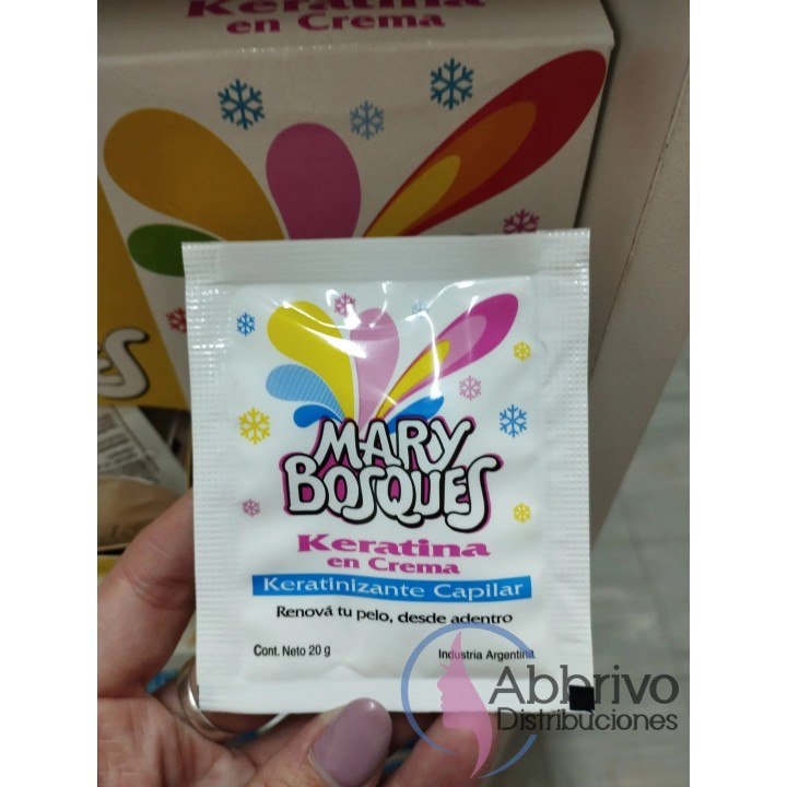 Keratina en crema en sachet x 20g – Mary Bosques