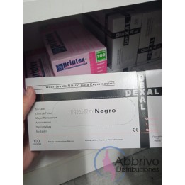 Caja de guantes de Nitrilo Negro o Rosa x 100 unidades