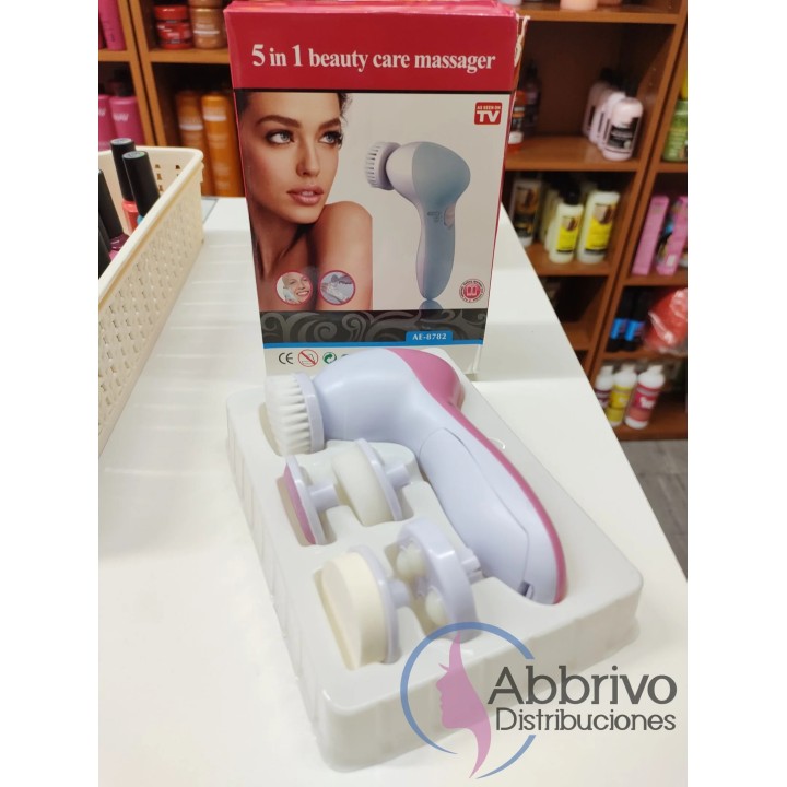 Limpiador/Masajeador facial 5 en 1 a pilas