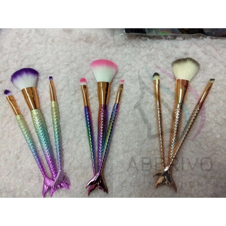 Set de Brochas Cola de Sirena x 4 unidades