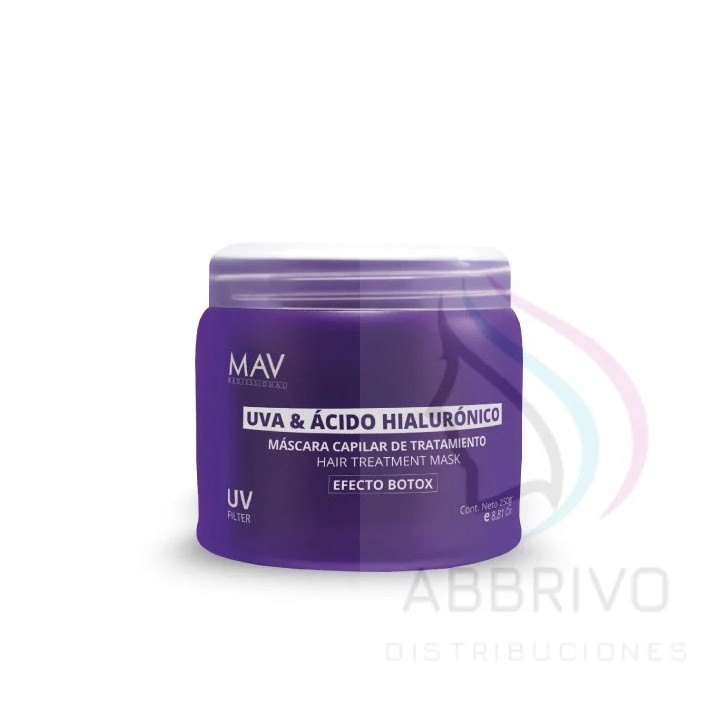 Máscara Uva & Acido Hialuronico x 250 gr