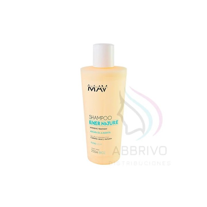 MAV – Shampoo EVER NATURE Argan & Keratina  x 250ml