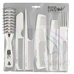 Estuche 5 peines profesionales + 1 esqueleto 50952/B – Eurostil