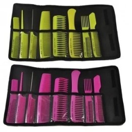 Set de 8 peines profesionales para peluquero colores 50664 – Eurostil